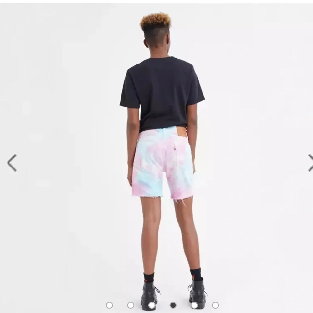 Levi’s® Pride 501® '93 Cut-off 7 In. Tie Dye Raw Hem Denim Shorts - 29